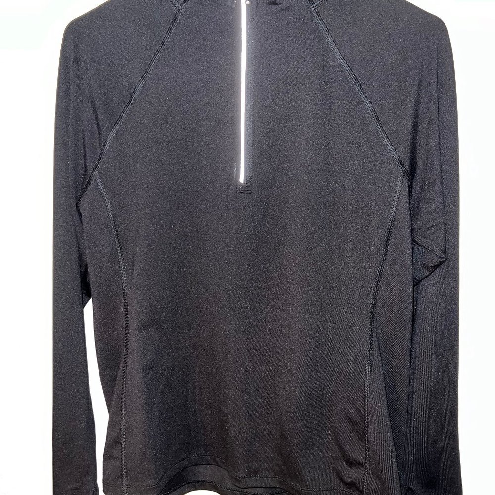 Old Navy Half-Zip Performance Pullover Black Medium